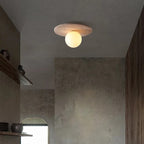 TravertineGlow | Elegant Minimalist Flush Mount Ceiling Light Fixture 3