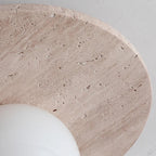 TravertineGlow | Elegant Minimalist Flush Mount Ceiling Light Fixture 6