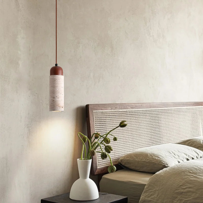 TravertineGlow | Elegant Minimalist Kitchen Pendant Lighting Fixture 0
