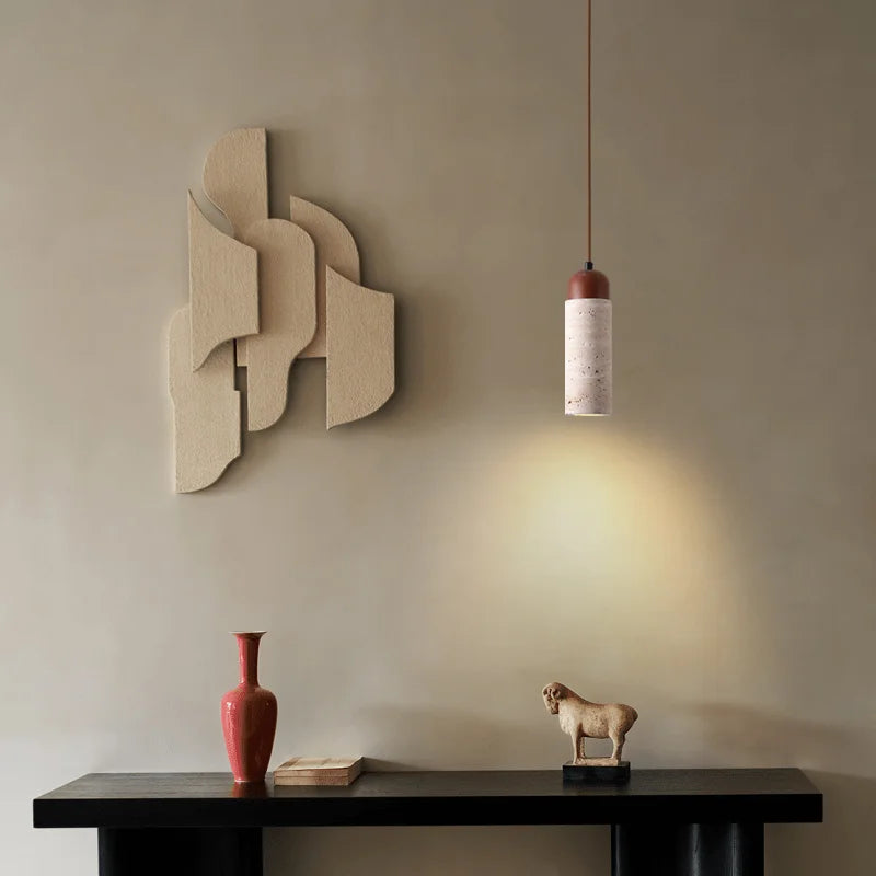 TravertineGlow | Elegant Minimalist Kitchen Pendant Lighting Fixture 3