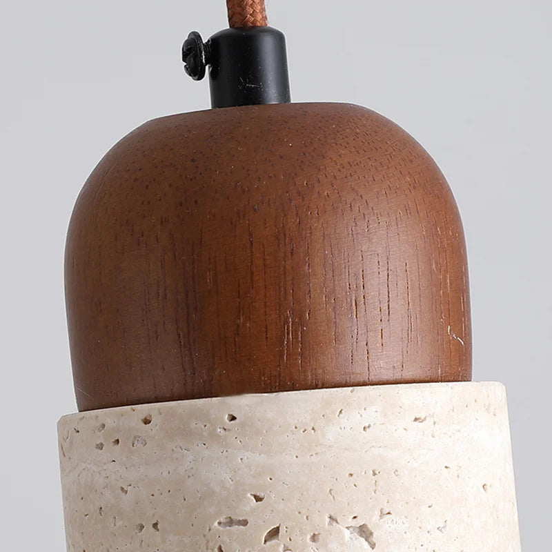 TravertineGlow | Elegant Minimalist Kitchen Pendant Lighting Fixture 5