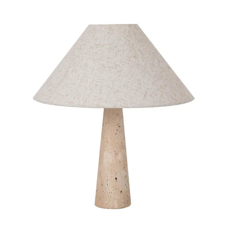 TravertineGlow | Elegant Minimalist Table Lamp for Living Room and Bedroom 1