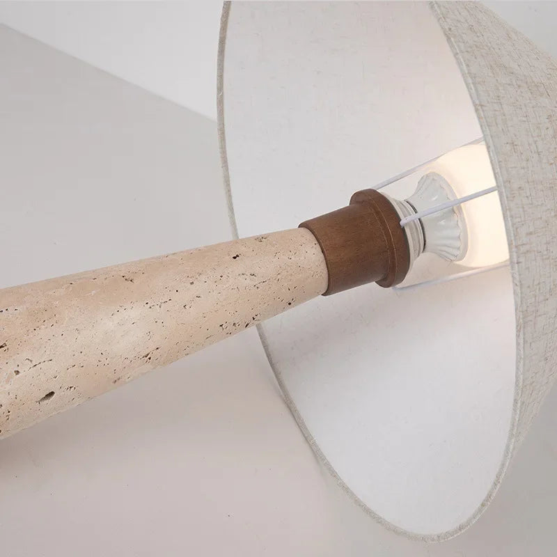 TravertineGlow | Elegant Minimalist Table Lamp for Living Room and Bedroom 3