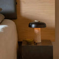 TravertineGlow | Elegant Natural Stone Table Lamp for Bedroom and Living Room 0