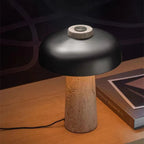 TravertineGlow | Elegant Natural Stone Table Lamp for Bedroom and Living Room 3