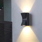 Vexto | Elegant Modern Black Metal Outdoor Wall Sconce for Stylish Illumination 2