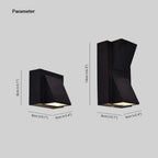 Vexto | Elegant Modern Black Metal Outdoor Wall Sconce for Stylish Illumination 3