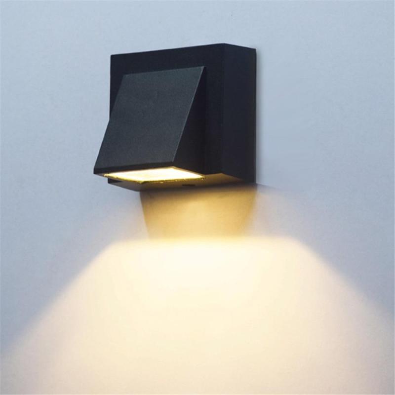 Vexto | Elegant Modern Black Metal Outdoor Wall Sconce for Stylish Illumination 4