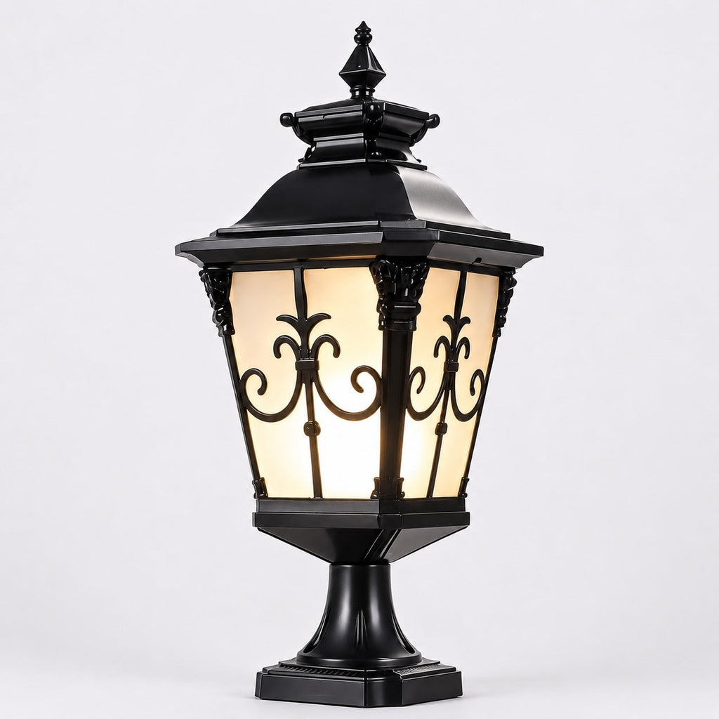 VictorianGlow | Elegant Durable Solar Outdoor Fence Post Light 10