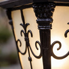 VictorianGlow | Elegant Durable Solar Outdoor Fence Post Light 2