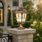 VictorianGlow | Elegant Durable Solar Outdoor Fence Post Light 5