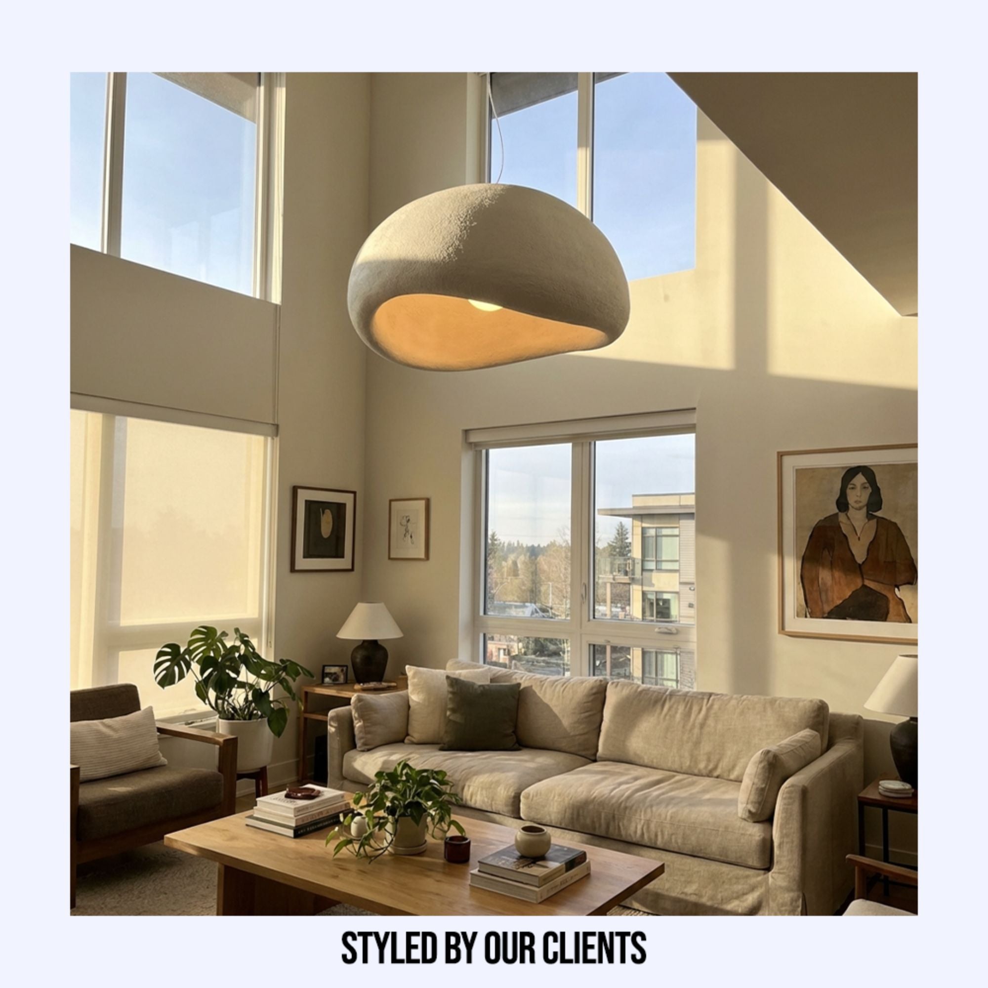 WabiSabiGlow | Serene Elegant Minimalist Kitchen Pendant Lighting
