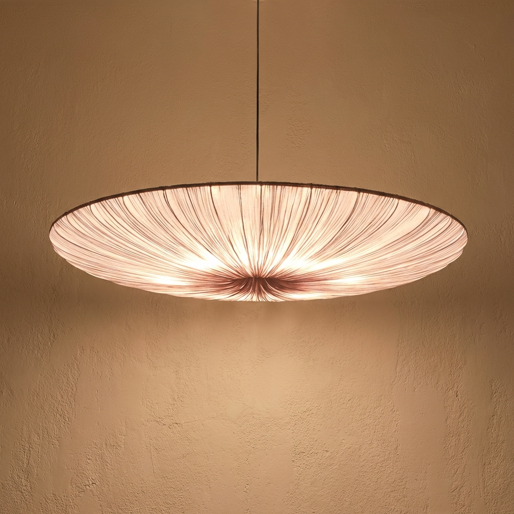 WabiSabiGlow | Serene Minimalist Cloth Kitchen Pendant Lighting Fixture 0