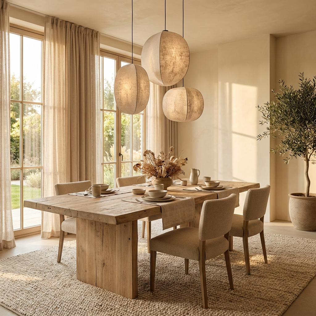 WabiSabiSphere | Elegant Minimalist Kitchen Pendant Lighting Fixture 3
