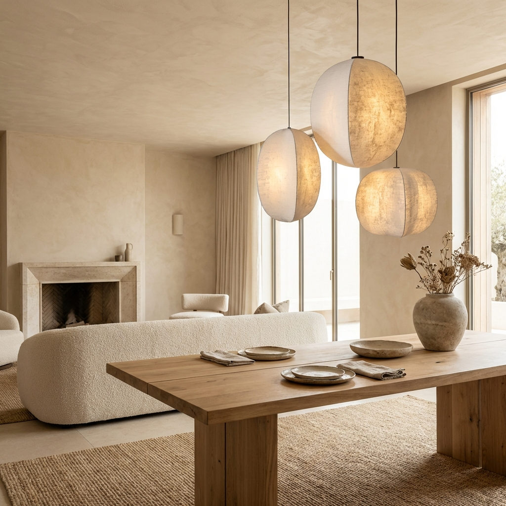 WabiSabiSphere | Elegant Minimalist Kitchen Pendant Lighting Fixture 4