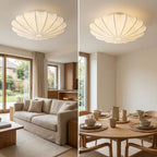 WabiSabi | Elegant Minimalist Silk LED Ceiling Light Fixture