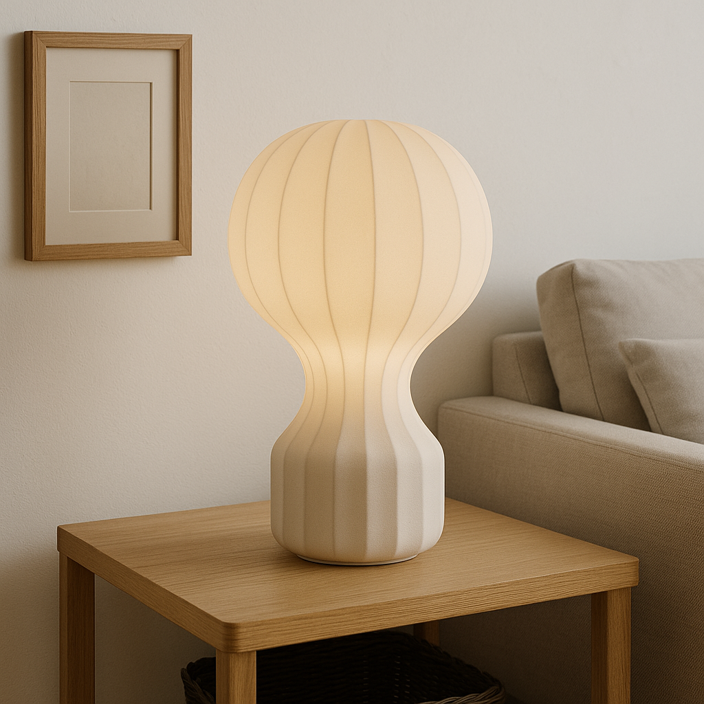 WabiSabi | Elegant Sculptural Fabric Table Lamp for Bedroom & Living Room 3
