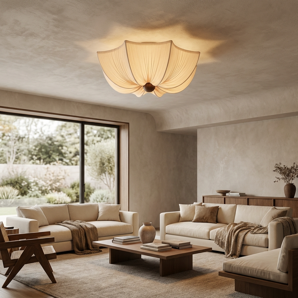 WabiSabi | Serene Elegant Flush Mount Ceiling Light Fixture 1