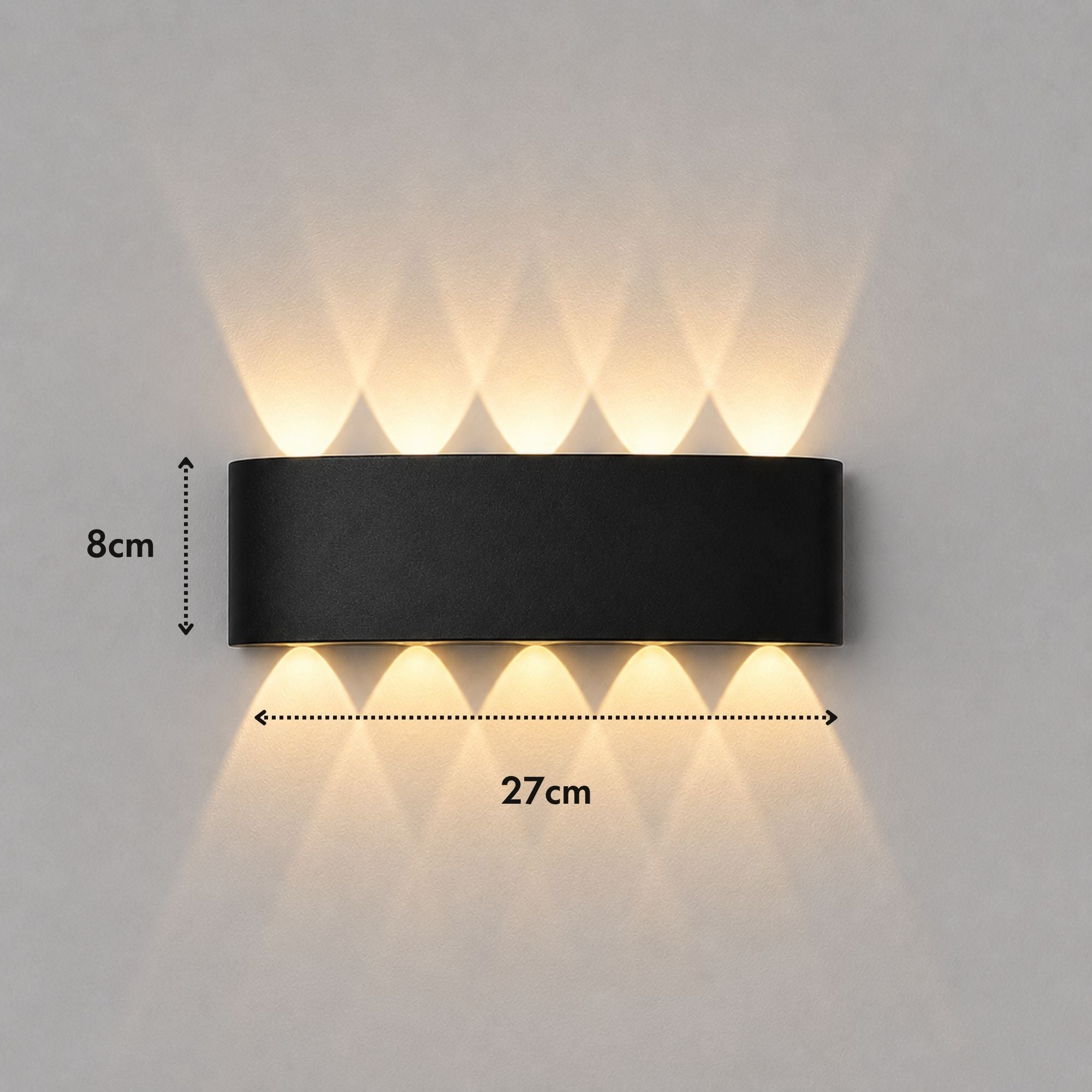 ElyraGlow | Elegant Waterproof Outdoor Wall Light Sconce Fixture