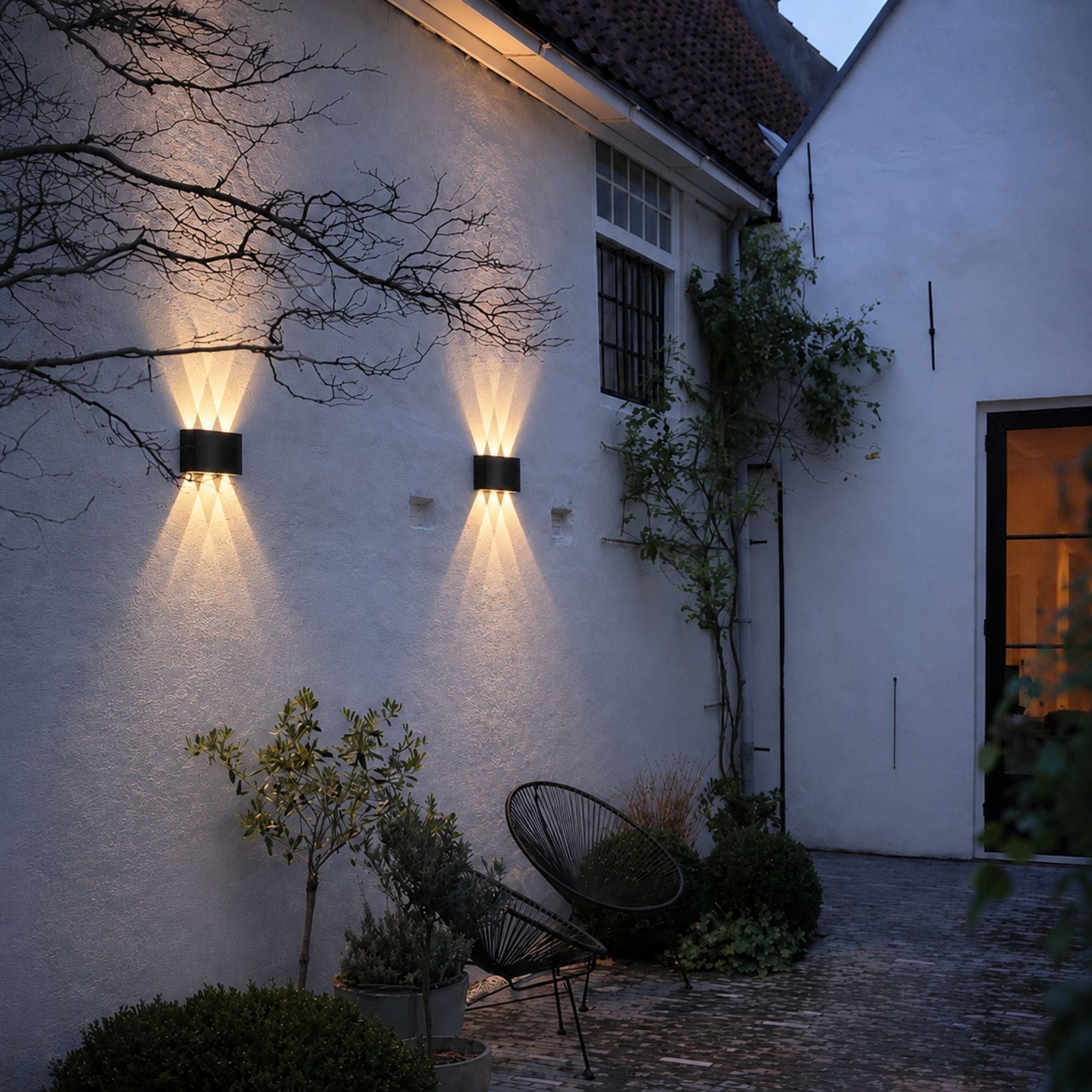 ElyraGlow | Elegant Waterproof Outdoor Wall Light Sconce Fixture