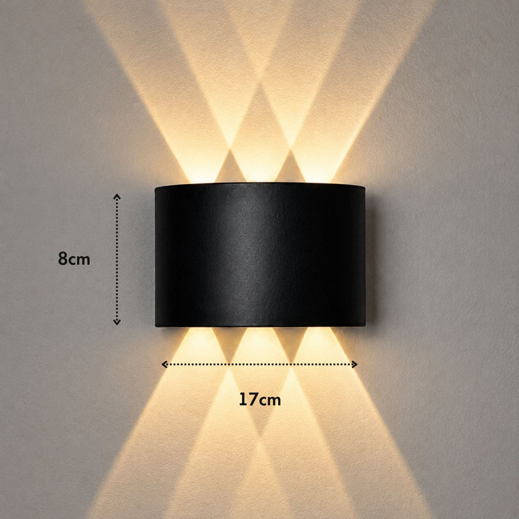 ElyraGlow | Elegant Waterproof Outdoor Wall Light Sconce Fixture