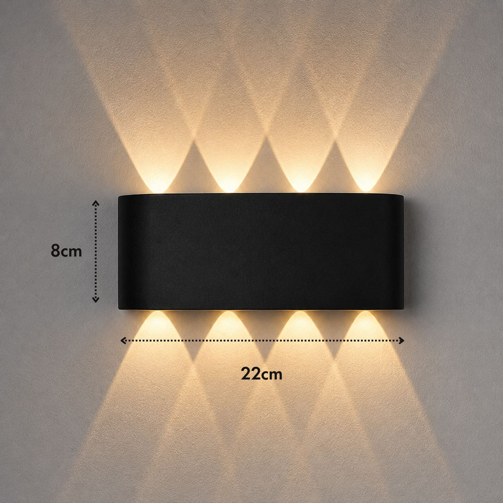 ElyraGlow | Elegant Waterproof Outdoor Wall Light Sconce Fixture