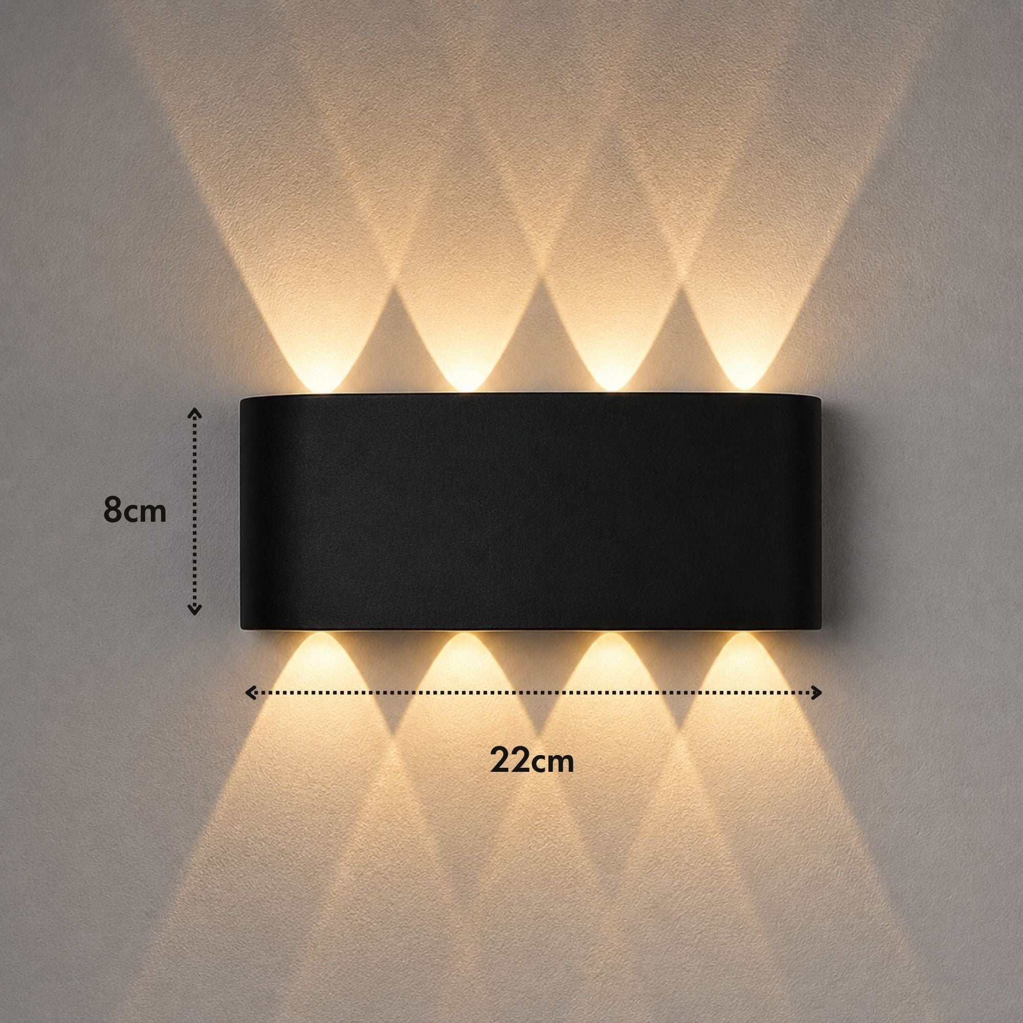 ElyraGlow | Elegant Waterproof Outdoor Wall Light Sconce Fixture