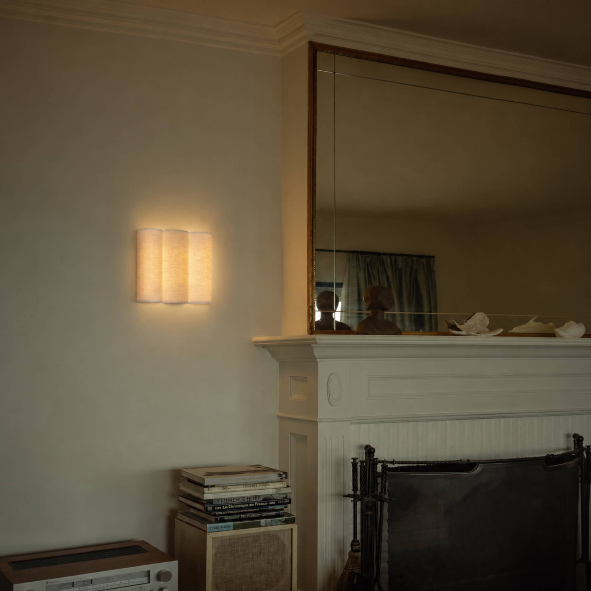 LinenWave | Elegant Natural Linen Wall Sconce Light Fixture