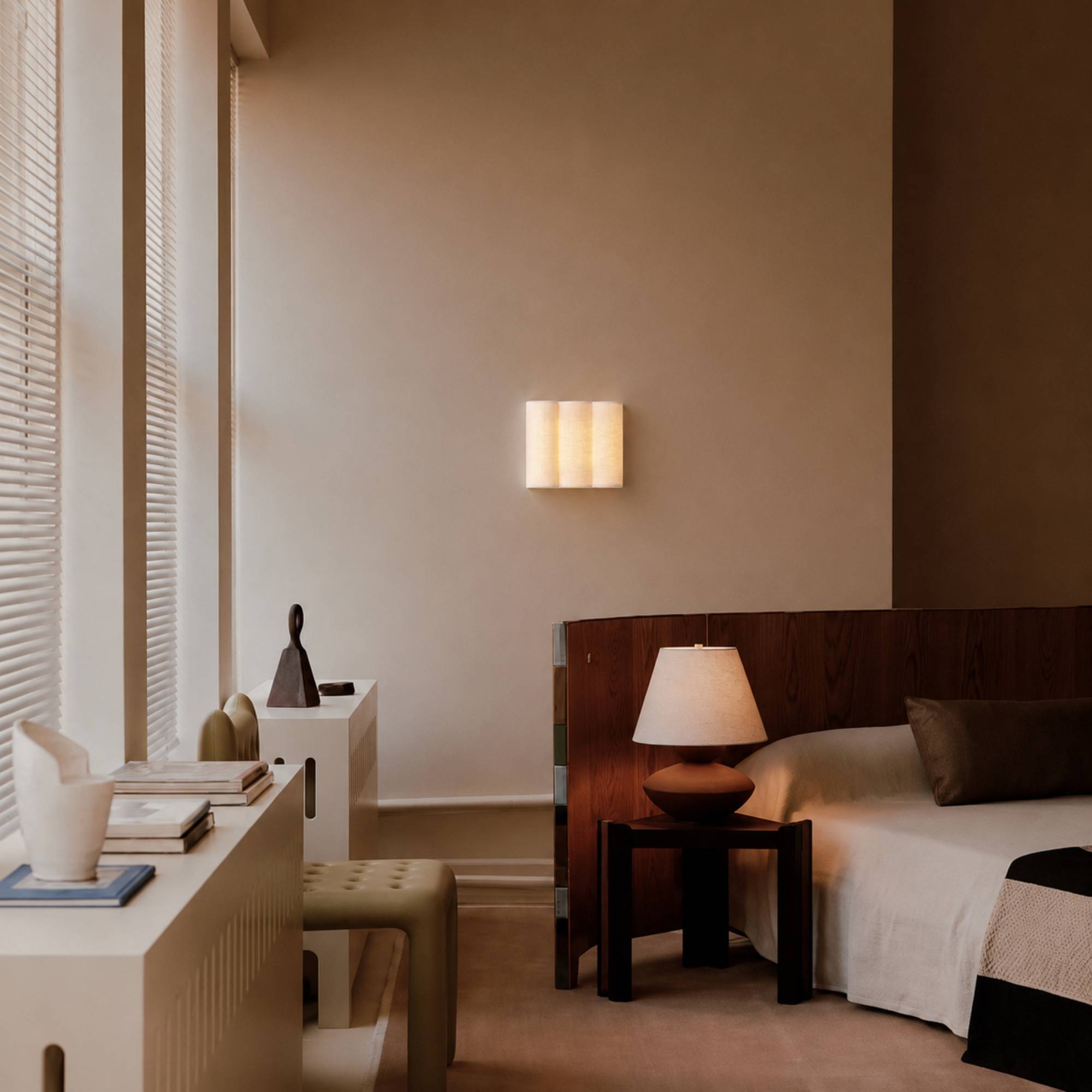 LinenWave | Elegant Natural Linen Wall Sconce Light Fixture