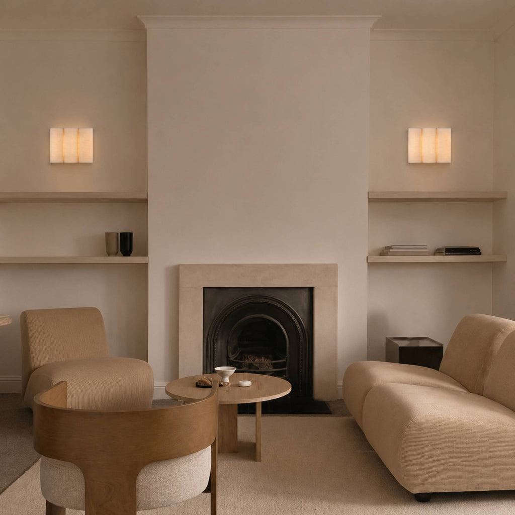 LinenWave | Elegant Natural Linen Wall Sconce Light Fixture