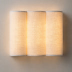 LinenWave | Elegant Natural Linen Wall Sconce Light Fixture