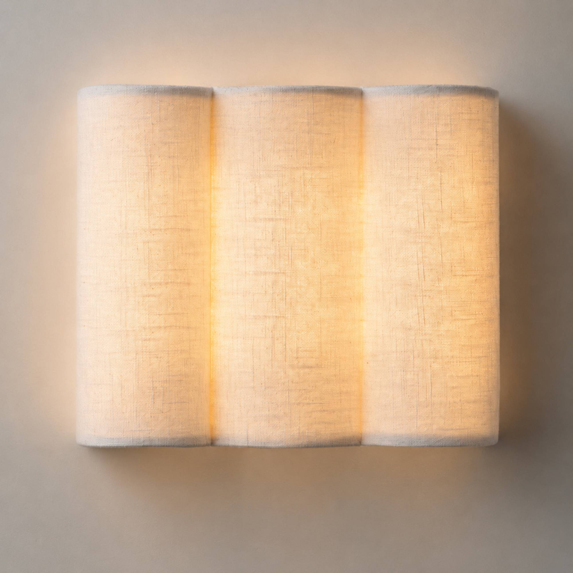 LinenWave | Elegant Natural Linen Wall Sconce Light Fixture