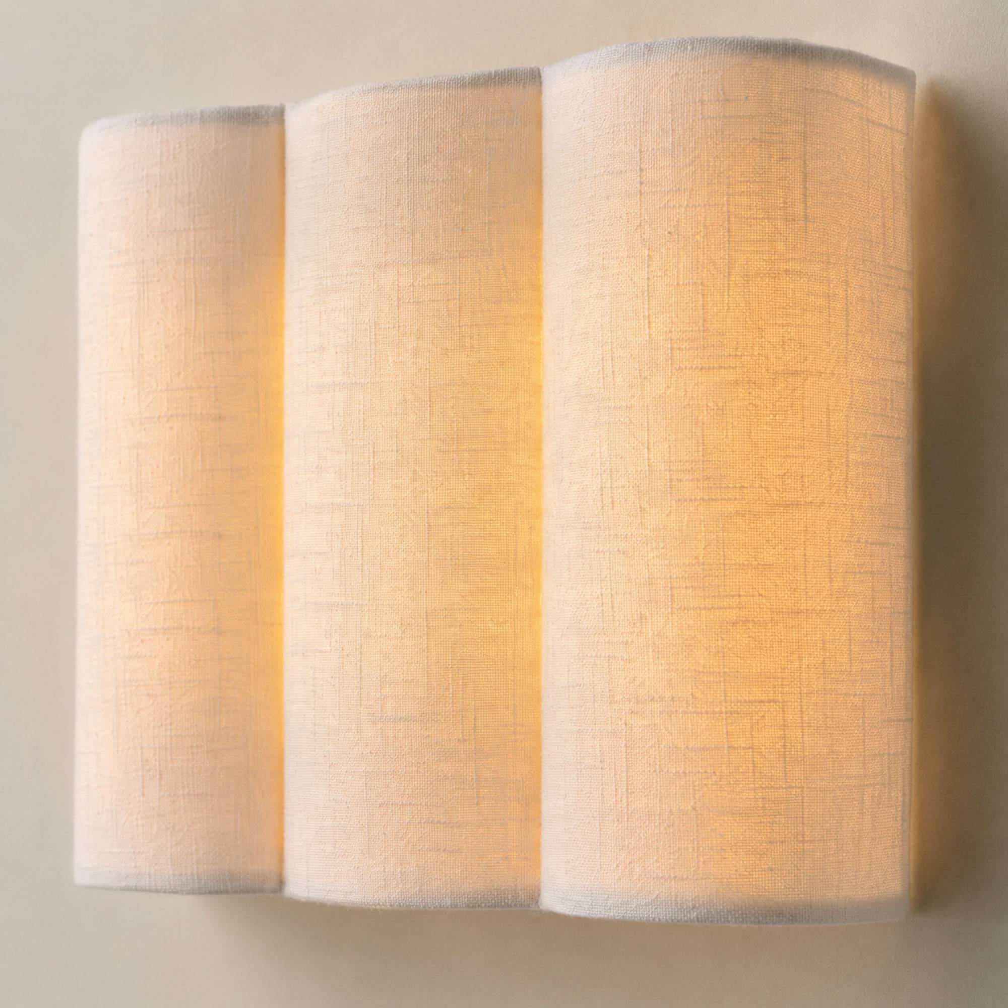 LinenWave | Elegant Natural Linen Wall Sconce Light Fixture