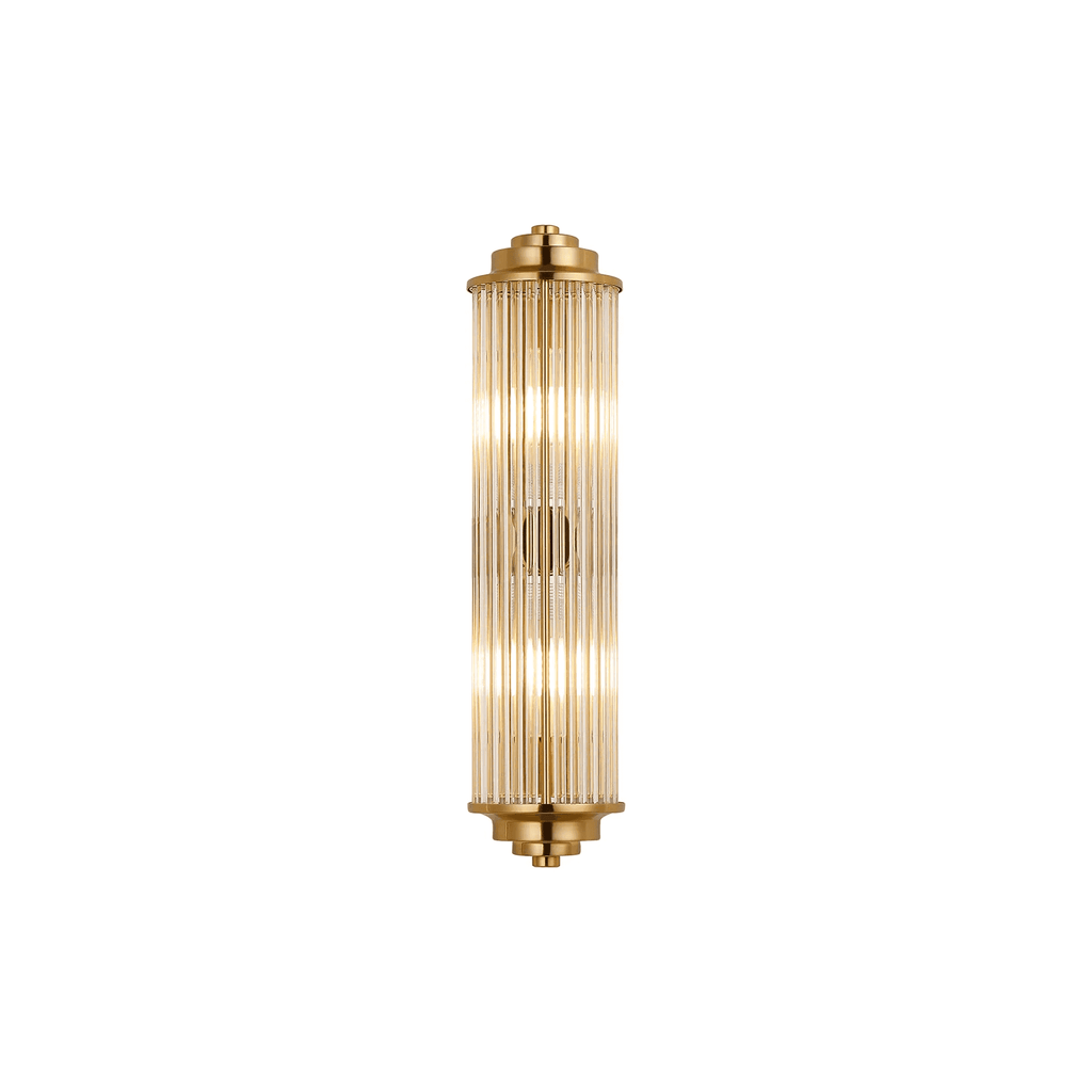 Wedgewood Elegance | Opulent Gold Glass Bathroom Wall Sconces Light 1