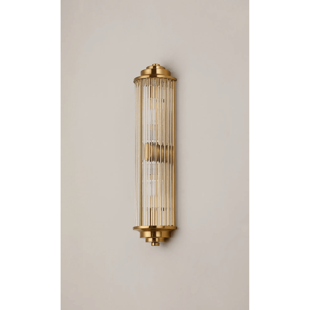 Wedgewood Elegance | Opulent Gold Glass Bathroom Wall Sconces Light 2