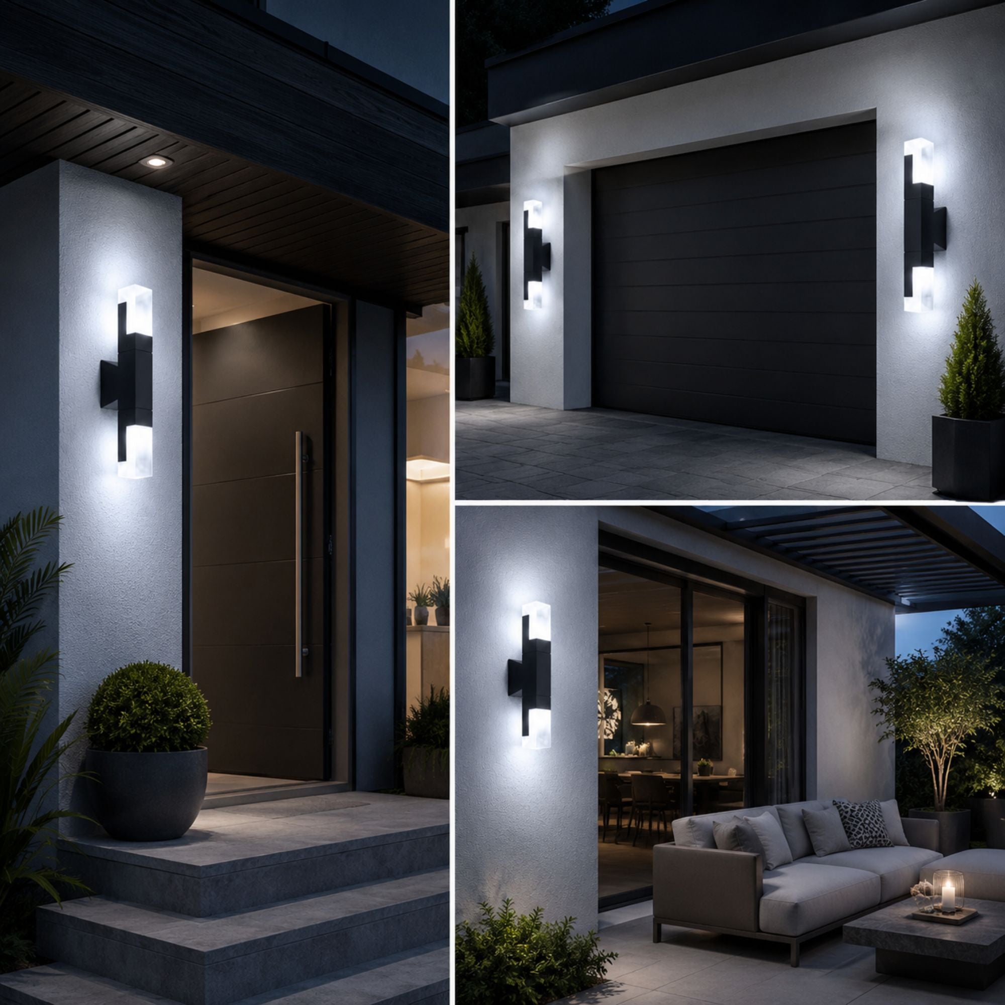 NocturnaLight | Stylish Weatherproof Outdoor Wall Light with Motion Sensor