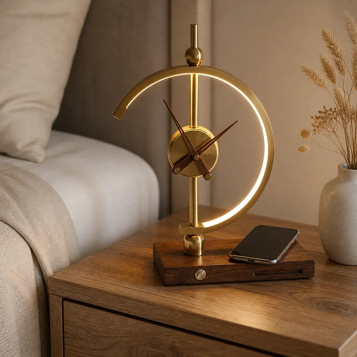 CrescentGlow wireless charging function close-up