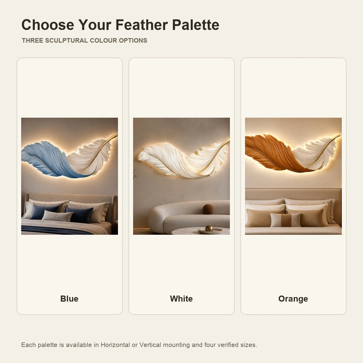 FeatherGlow | Stylish Contemporary Wall Sconce with USB LED Lighting