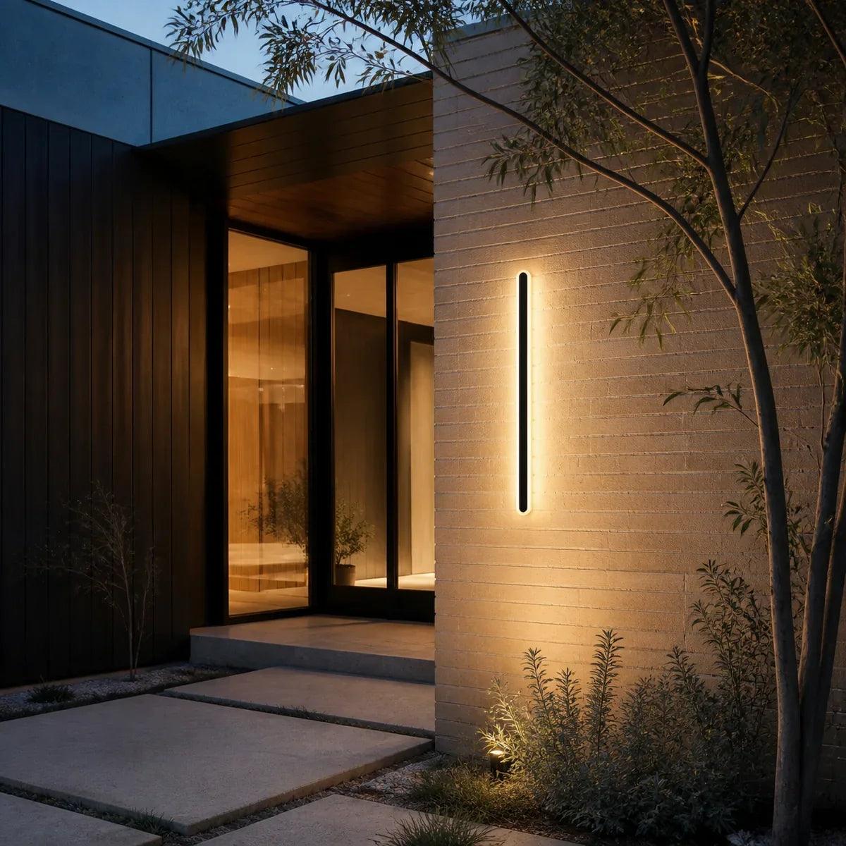 Oval LED Wall Bar | Slim Outdoor Wall Light, 9 Lengths to 220cm