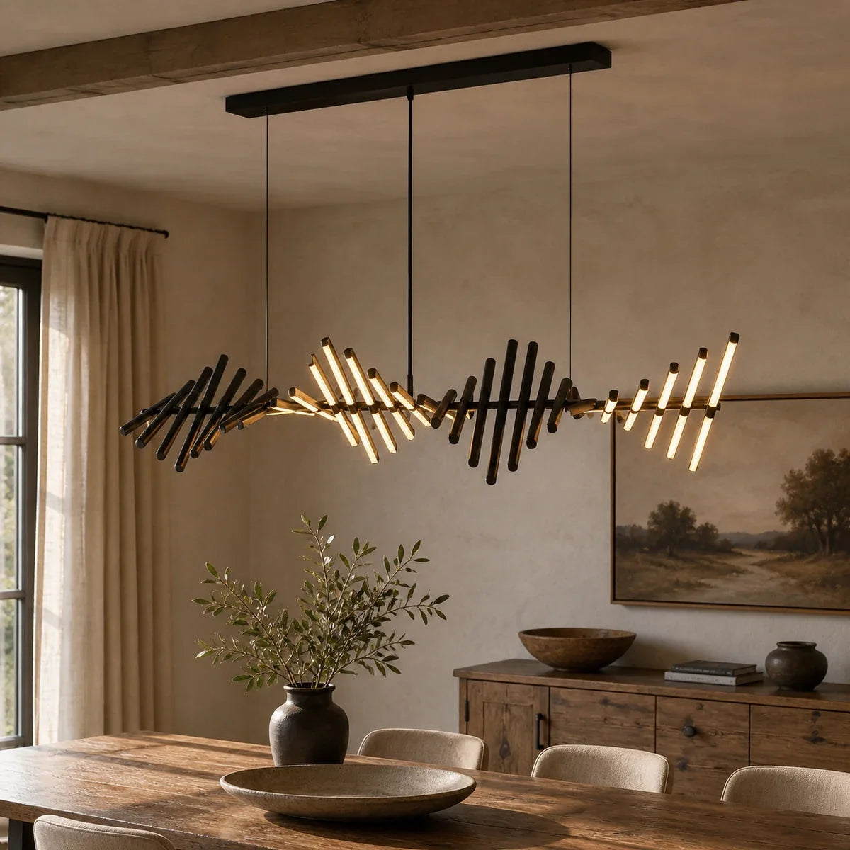 HelixLight | Elegant Dimmable LED Chandelier with Modern DNA Design