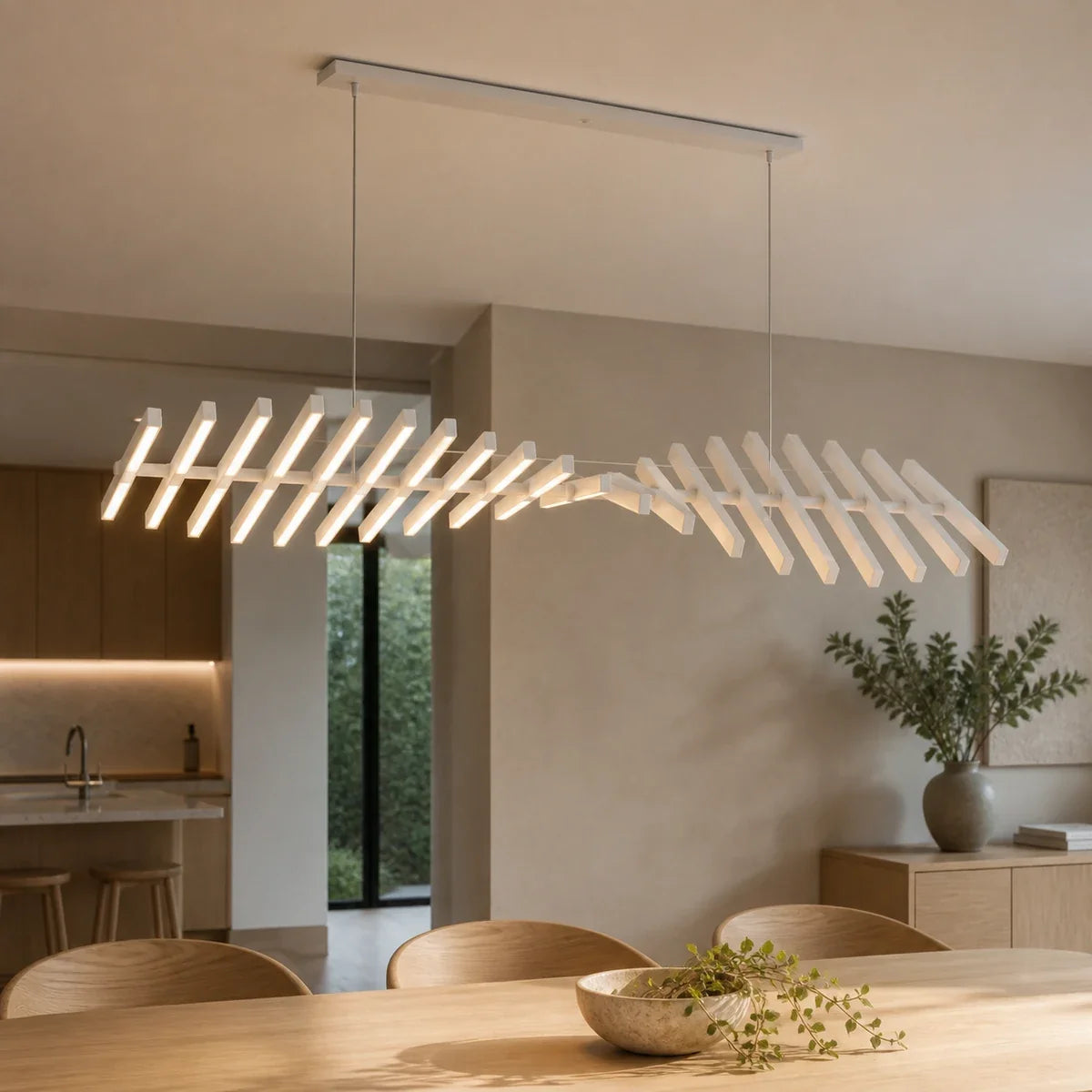 HelixLight | Elegant Dimmable LED Chandelier with Modern DNA Design