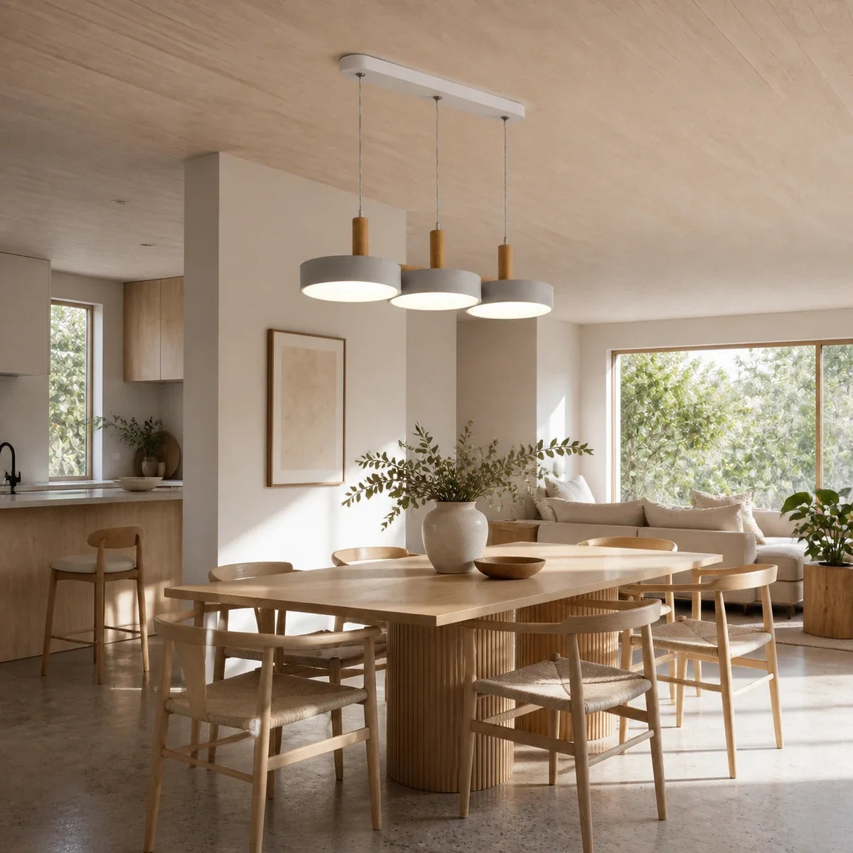 NordicWood | Stylish Contemporary Multi-Light Pendant Lighting Fixture — inspiration