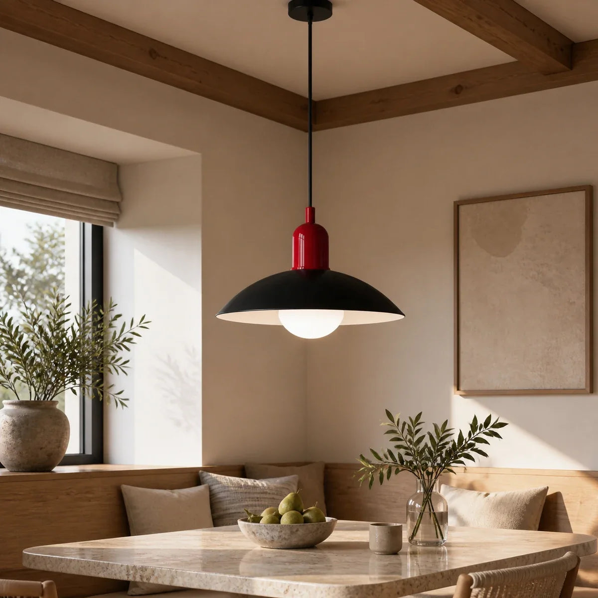 NordicAura | Elegant Adjustable Iron LED Pendant Light for Modern Spaces