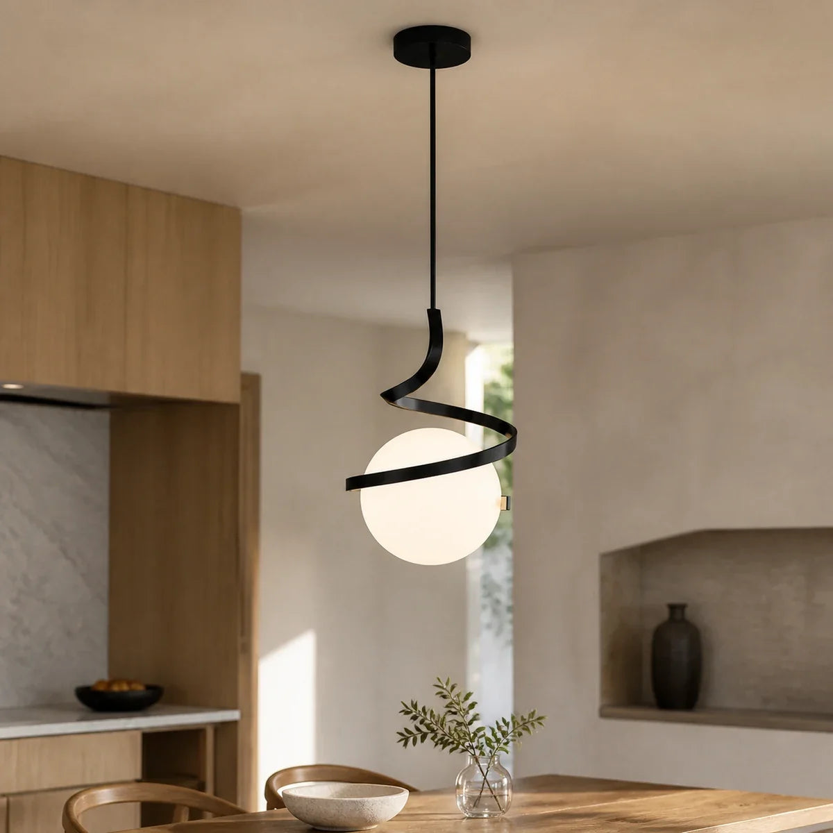 Luminara | Elegant Adjustable Nordic Glass Pendant Light Fixture