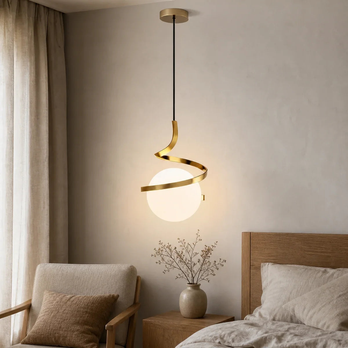 Luminara | Elegant Adjustable Nordic Glass Pendant Light Fixture