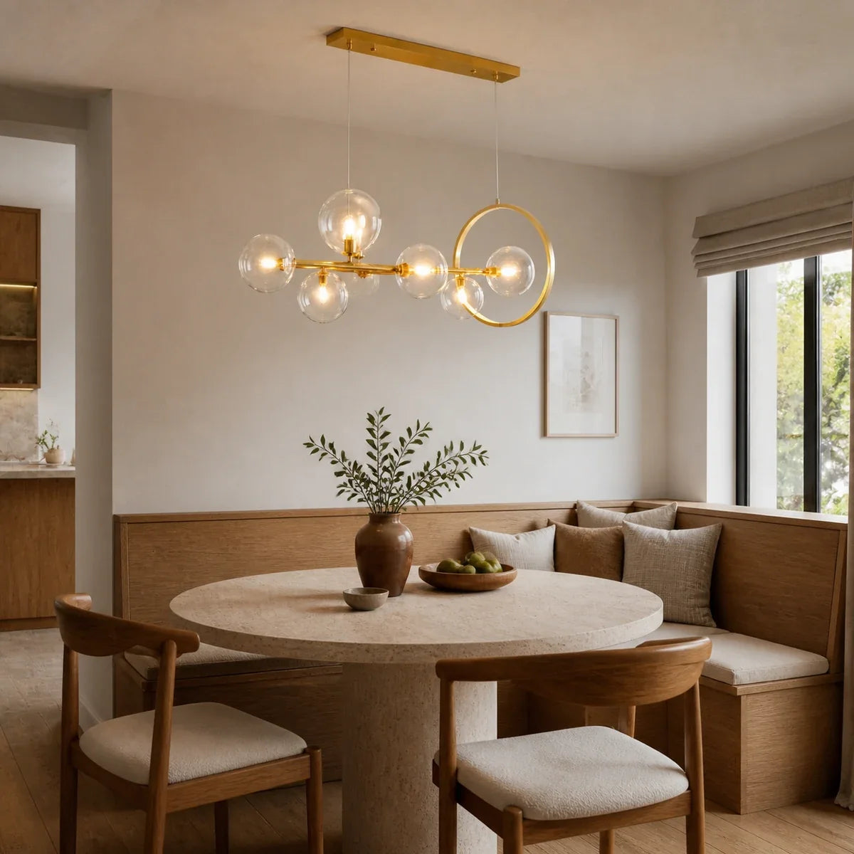 Macrocosm | Elegant Adjustable Glass Pendant Light for Kitchen Décor — inspiration