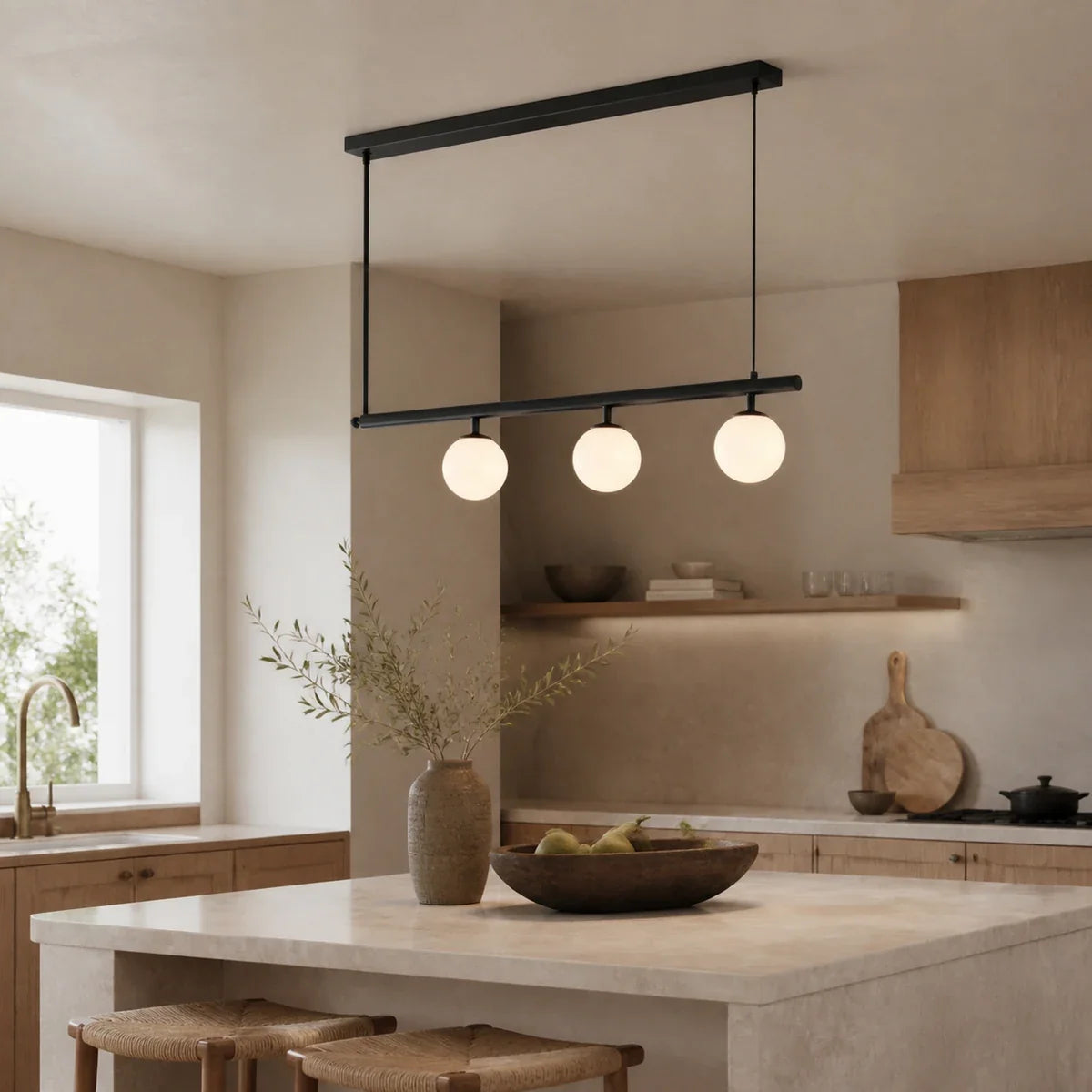 LunaraGold | Modern Elegant Adjustable Pendant Chandelier for Dining