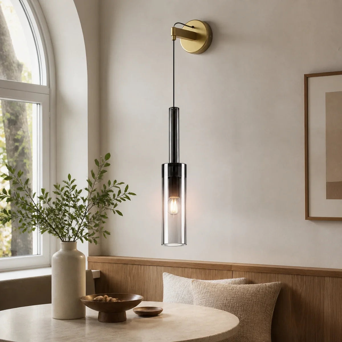 Luminara | Elegant Adjustable Copper Shade LED Pendant Light