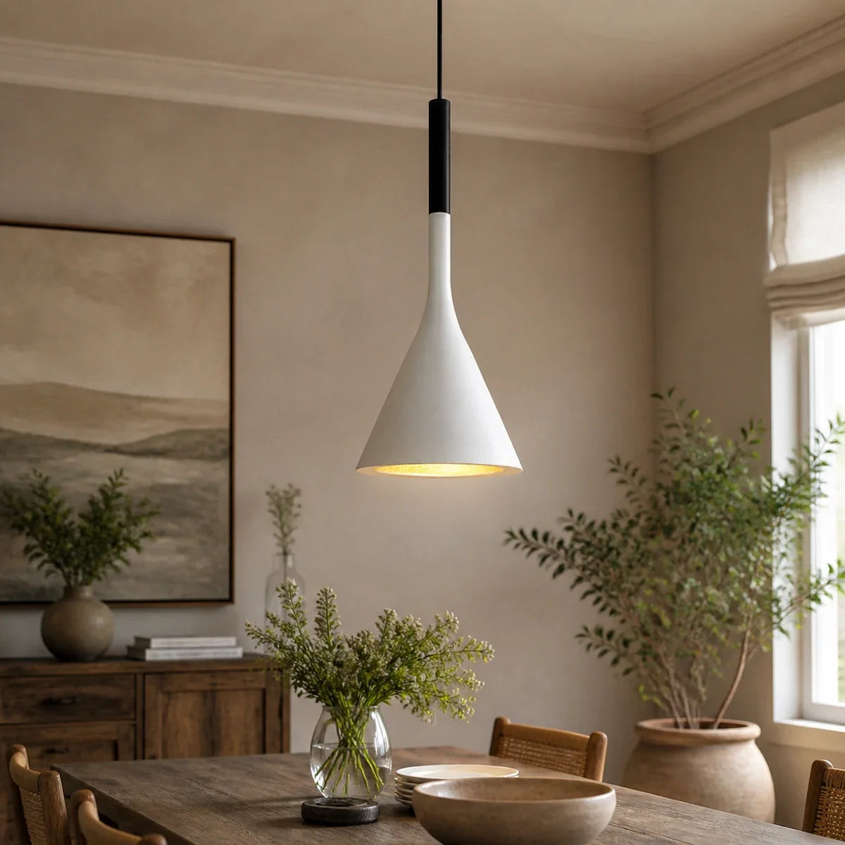 TulipGlow | Stylish Adjustable Nordic Kitchen Pendant Lighting Fixture — variant white