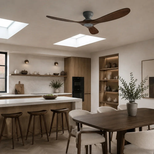 AeroWood | Sleek Low Profile Flush Mount Ceiling Fan with DC Motor – product variant view